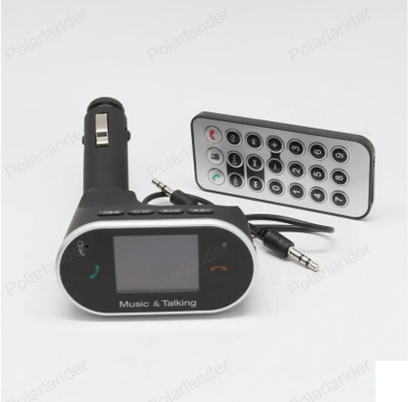 ЖК-дисплей экран Bluetooth автомобильный набор, свободные руки, USB TF карты MP3 плеер FM передатчик Поддержка телефон A2DP с удаленным cntrol