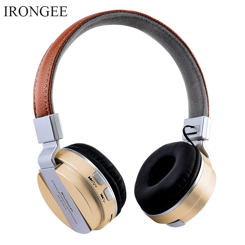 

IRONGEE NEW BTH-858 Wireless Bluetooth Headset Stereo Headphones Music Headset Support SD Card and Microphone for iphone sumsamg