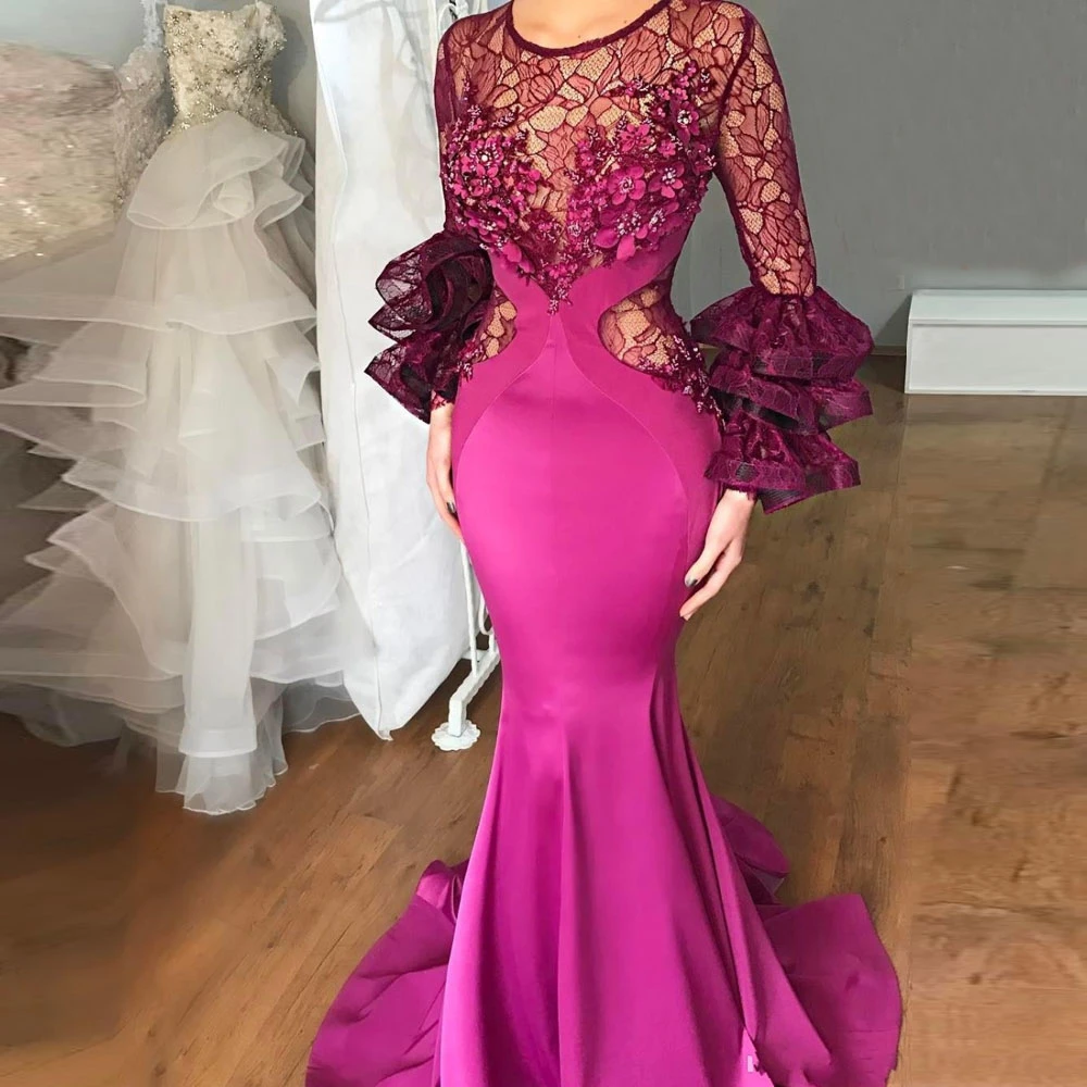 sheer evening gowns