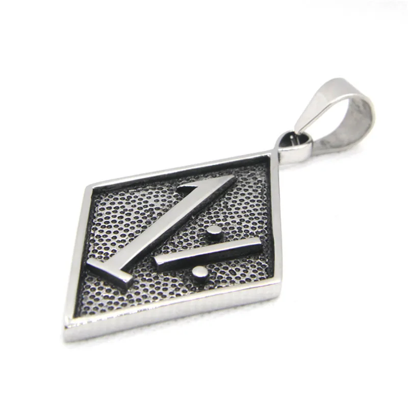 1% Biker Pendant 316L Stainless Steel Jewelry Men Boys Motocycles Necklace With 60cm Chain Support Dropship 2
