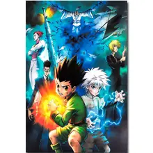 Художественная печать Hunter x Anime Gon Freecss Killua Zoldyck 14x21 24x36 27x40 дюймов