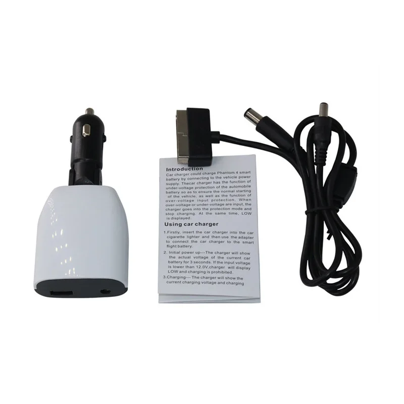 drone Car Charger Battery  Remote Control With USB port Display screen Charging For DJI phantom 4 4pro Drone Accessories 1 (5)
