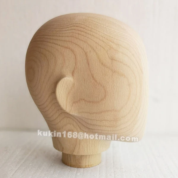 Wooden Mannequin Head, Removable Display Mannequin Head Mannequins