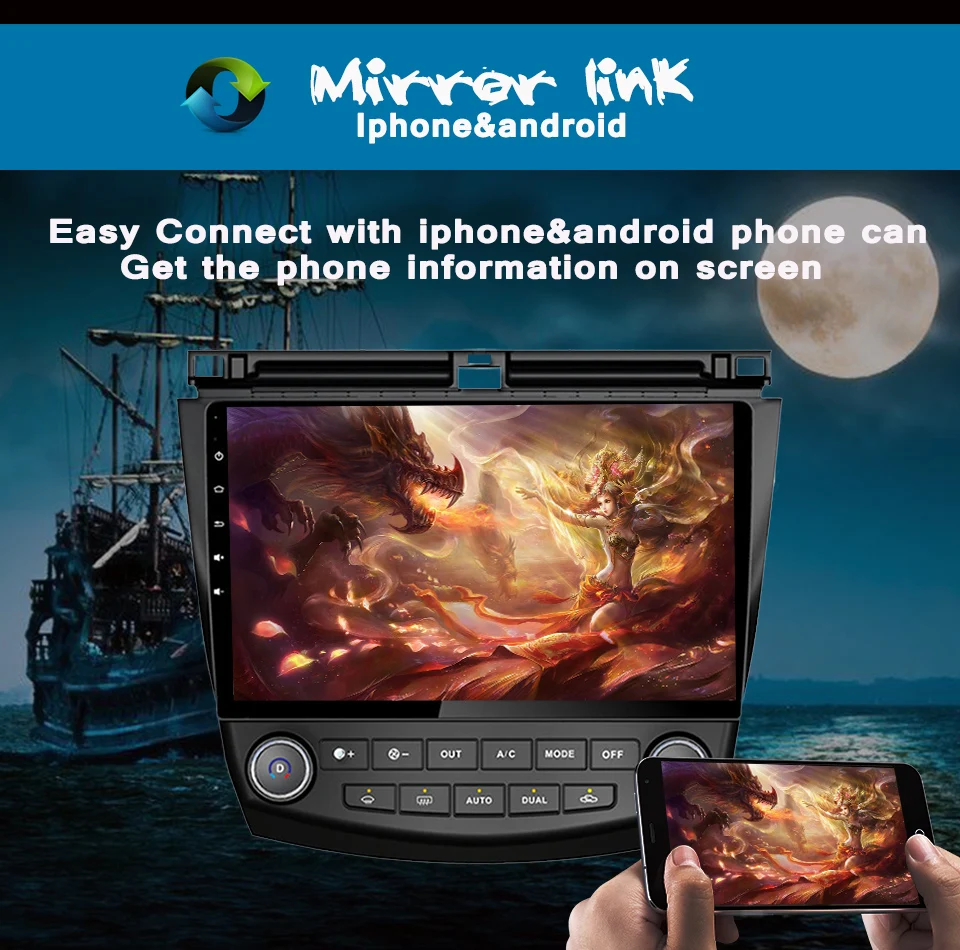 Top Octa core 1024*600 android 9.0 Car GPS radio for honda accord 2003-2007 with 4G RAM no dvd WIFI 3/4G bluetooth Stereo Audio 11 Top Octa core 1024*600 android 9.0 Car GPS radio for honda accord 2003-2007 with 4G RAM no dvd WIFI 3/4G bluetooth Stereo Audio 11