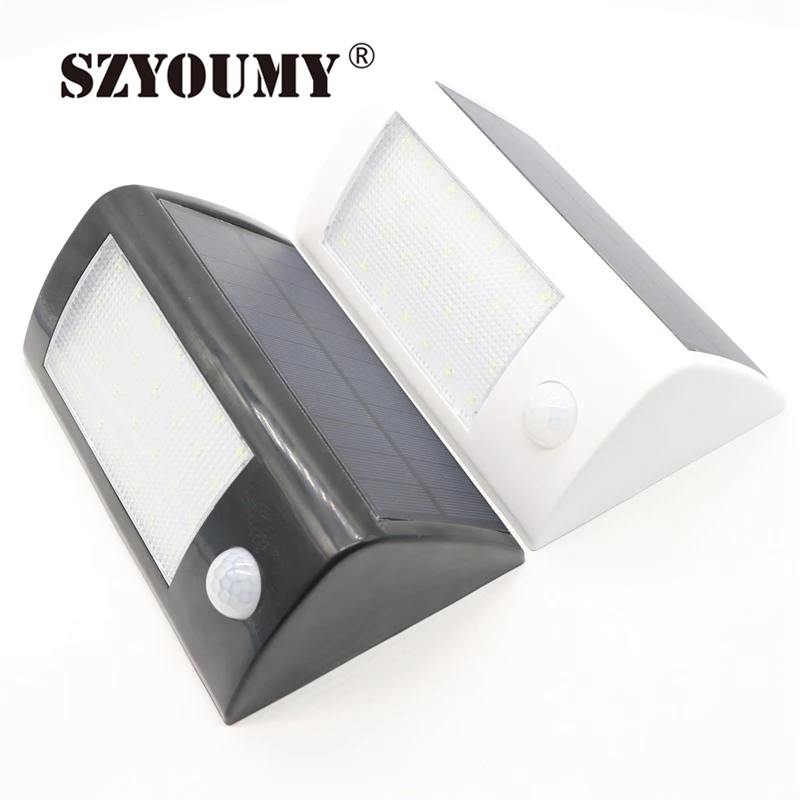 

SZYOUMY Outdoor 28 LEDs Solar Light with Motion Sensor Solar Light 500 Lumens Waterproof For Garden Security Lighting