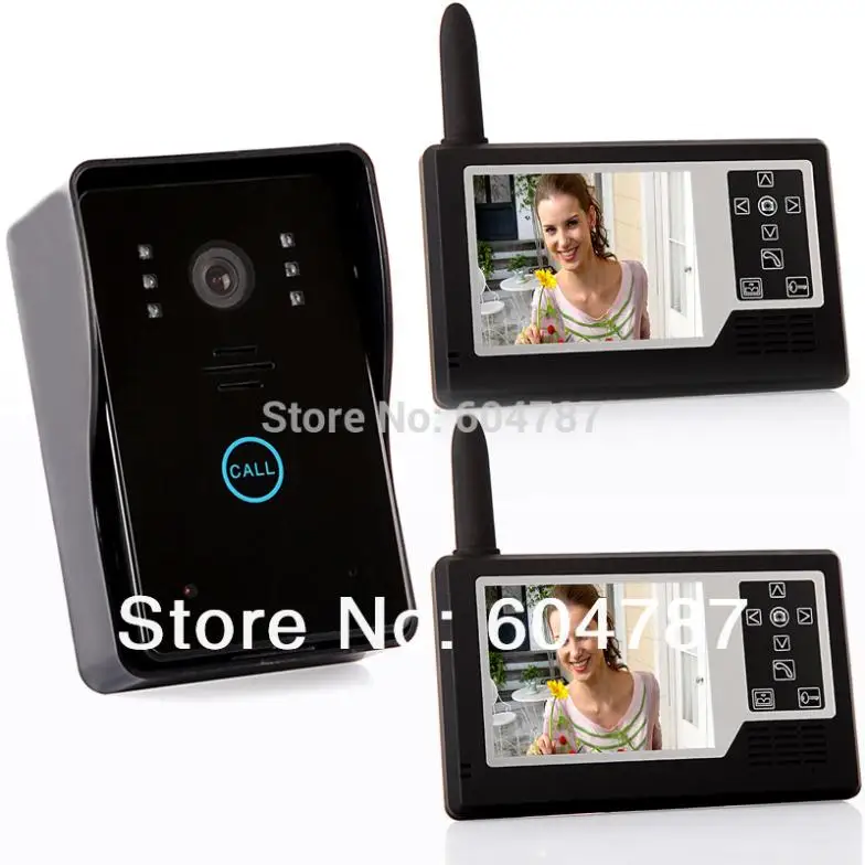 

FREE SHIPPING 3.5" Wireless Video Door Phone Doorbell Intercom System with Ir Camera Waterproof