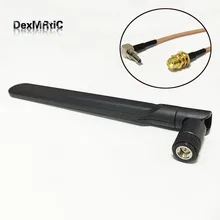 2,4 ГГц 5,8 ГГц 8dBi Omni wifi двойная антенна SMA разъем+ SMA женский переключатель CRC9 мужской кабель RG316 15 см