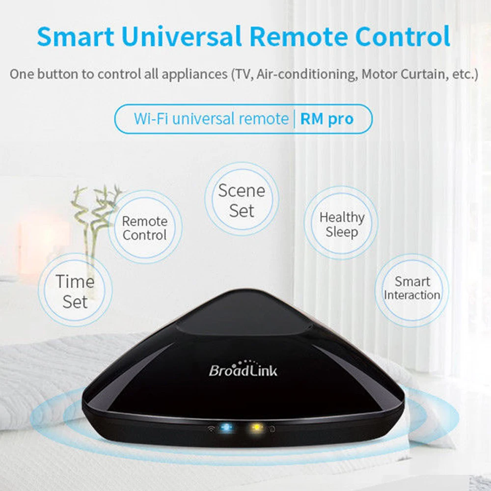 Original Broadlink Smart Home RM Pro RM MINI3 Controller for Alexa Google Home WiFi IR RF 4G Remote Control Android iOS Smart TV