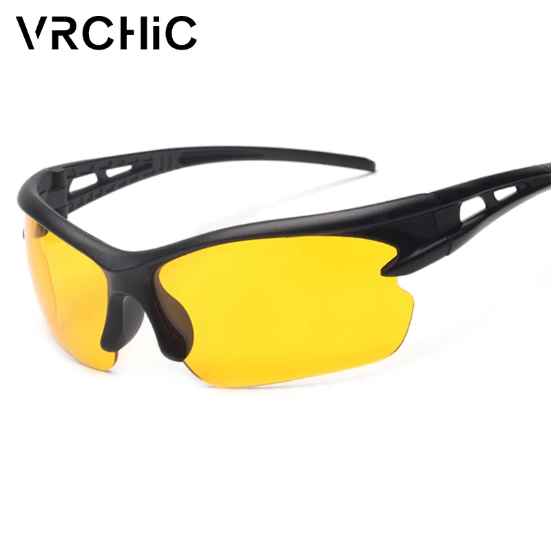 VRCHIC, дизайн, очки ночного видения, мужские, желтые линзы, солнцезащитные очки для вождения, для безопасности, женские, Ночные очки для вождения