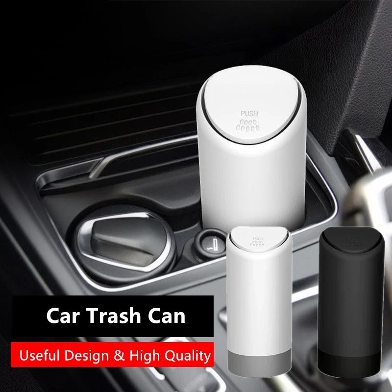 

1PCS Auto Car Garbage Can Car Trash Can Silicone Garbage Dust Case Holder Rubbish Bin Car-styling Storage Bucket Accessories