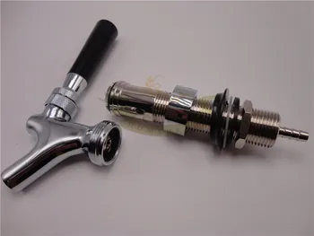 

Draft Beer Faucet Kegerator tap Handle with 4-1/2" Shank Kit 3/16" bore Homebrew
