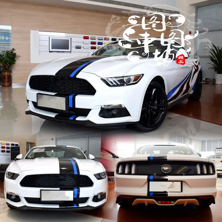 

Good Quality Black /Blue trendy Head /Roof /Tail Sticker For Ford Mustang / Mondeo Z2CA502