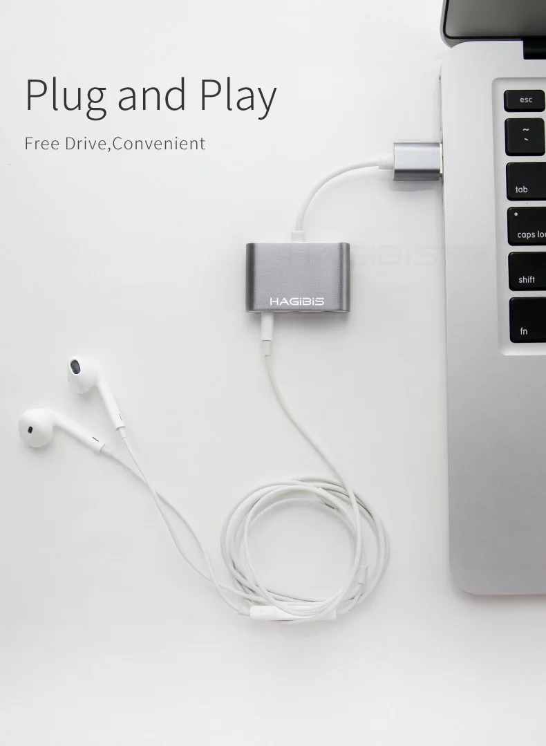 External Sound Card 3 Ports HAGIBIS