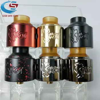 

Hot SHOT RDA brass material Atomizer 30mm Diamter for 510 Mods vape tank e-cigarette fit slam piece Mechanical Mod vape