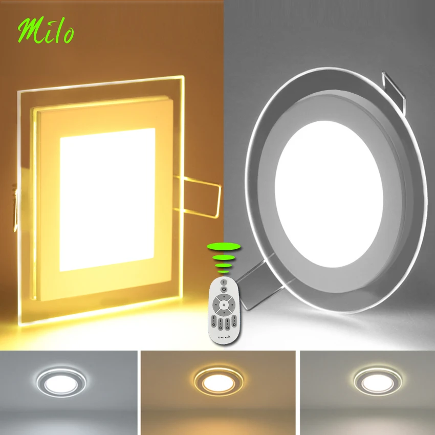 

6W 12W 18W High brightness indoor Lights, Aluminum alloy LED Downlight, Remote controlling colors and dimming , AC85V-265V