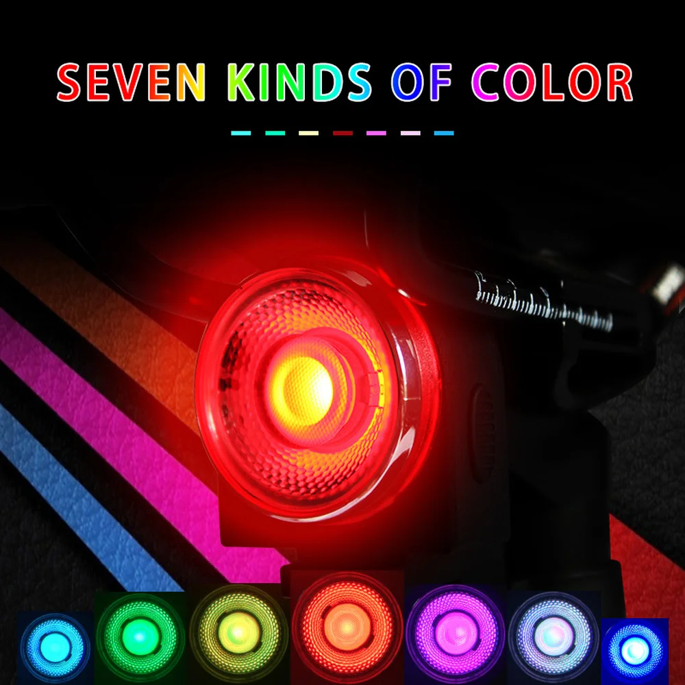 Cycling Lamp Bright light COB LED USB Rechargeable Waterproof Warning Light