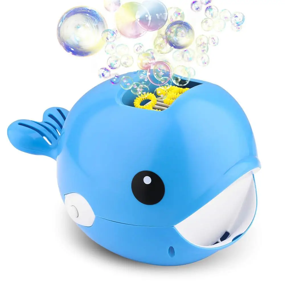 HobbyLane Bubble Machine Cartoon Whale Electric Automatic Bubble Maker 2000+ Bubble Blower Baby Bath Toys for Kids