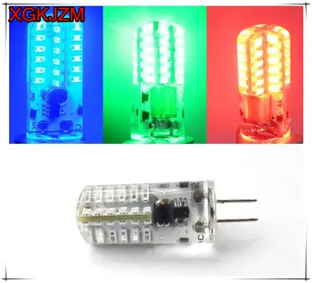

new G4 12V LED lamp 48-3014 bulb pin crystal energy saving light source red and blue decorative corn bulb