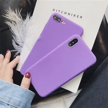 Модный мягкий чехол с эффектом потертости, фиолетовый чехол для телефона Xiao mi Red mi Note 5 Pro mi A1 A2 4X 4A 5 5A 5X6 6A 6X8 8SE Pocophone F1 Funda
