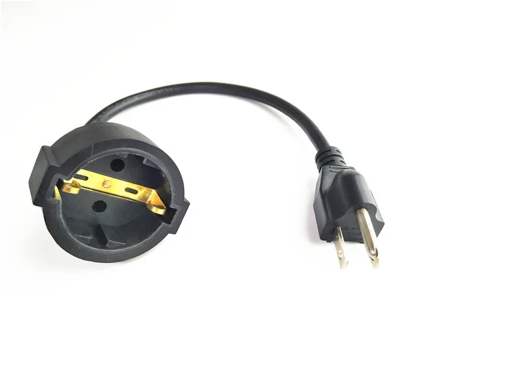 

VDE NEMA5-15P Male to Europe Schuko Female Socket Short Adapter Cable For UPS PDU About 30CM,EURO UPS/PDU Power Cord