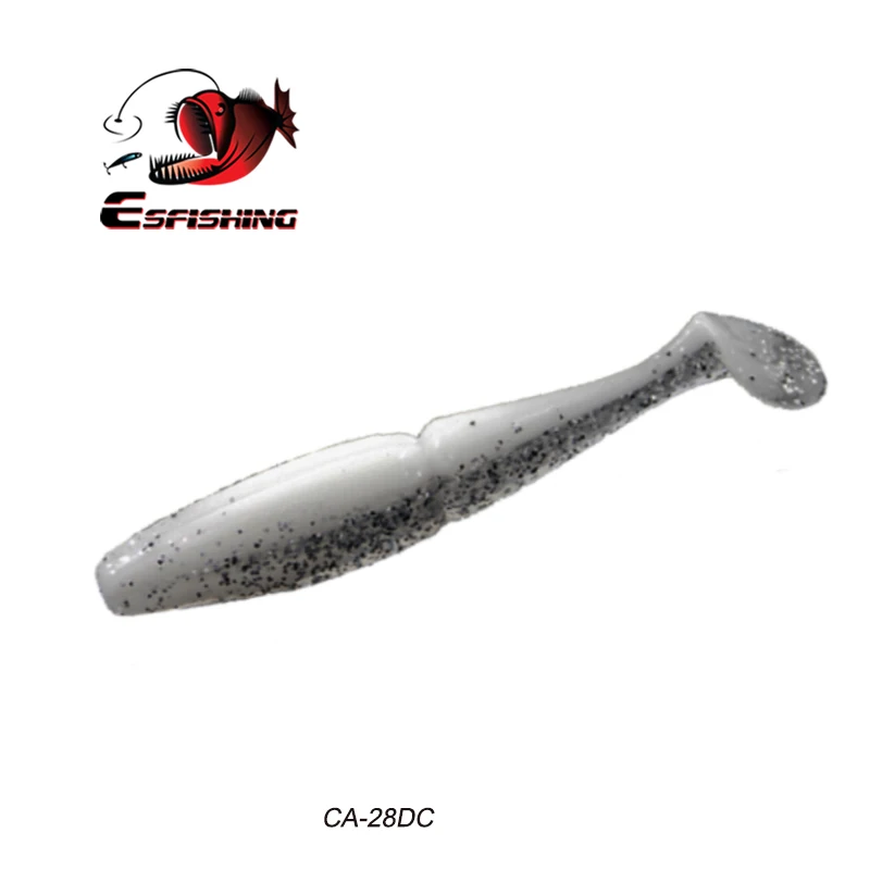 Esfishing мягкие приманки Shad Easy Shiner 50 мм 70 мм 1,2 г 3,8 г Leurre Souple рыболовные снасти Морская рыбалка Jerkbait белый - Цвет: CA28DC