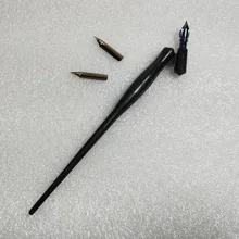 Английская косая каллиграфия Dip Ручка с 1 Dip Ручка держатель 3 Nibs Dip Ручка английская медная скрипт антикварная Dip ручка набор
