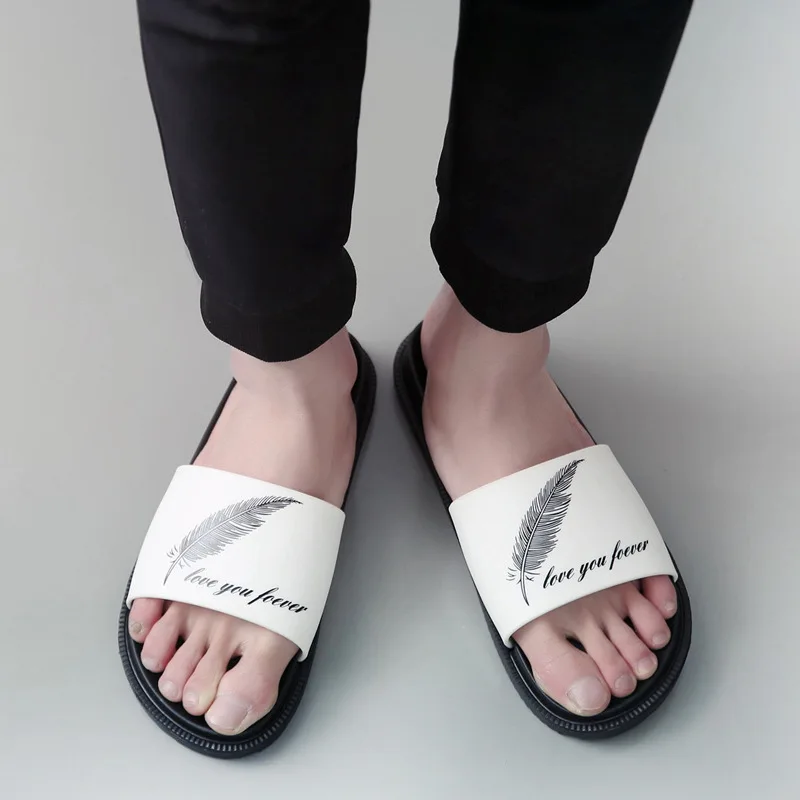 Summer Graffiti Slippers Men Casual Sandals Leisure Soft Slides Eva Massage Beach Slippers Water Shoes Men's Sandals Summer Graffiti Slippers Men Casual Sandals Leisure Soft Slides Eva Massage Beach Slippers Water Shoes Men's Sandals