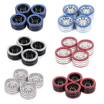 

4pcs Aluminum Alloy 1.9in Tire Hub Beadlock Wheels Rims for 1/10 RC Crawler