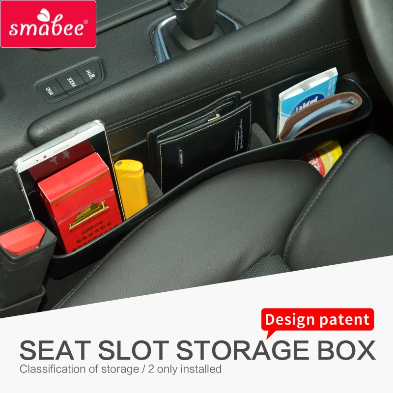 SMABEE Seat Crevice Storage Box For TOYOTA C-HR 2016 ~ 2019 CHR Central Armrest Box storage box ABS Interior Accessories