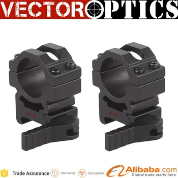 

10PCS Vector Optics Medium Aluminum Tactical QD 25.4 mm Riflescope Scope Rings Quick Release for 20MM Picatinny Rifle Gun Rail
