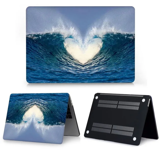 

Case for MacBook Air Pro Retina 11 12 13 15 Transparent Sea Cover for Mac book Pro 13 15 inch A1708 A1520 A1398 A1932 A1466 Case