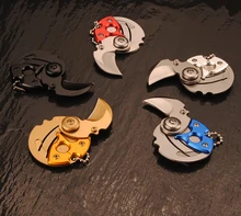 EDC Portable Key Fold Knife Gift Hunting Survival Key chain Outdoor Tools Tactical Folding Camping Key Ring Pocket Mini Karambit