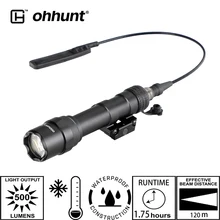 Ohhunt M600 M300 Тактический светильник для охоты светодиодный светильник-вспышка IPX6-IPX7 водонепроницаемый низкотемпературный светильник для крепления на рельсах 1913
