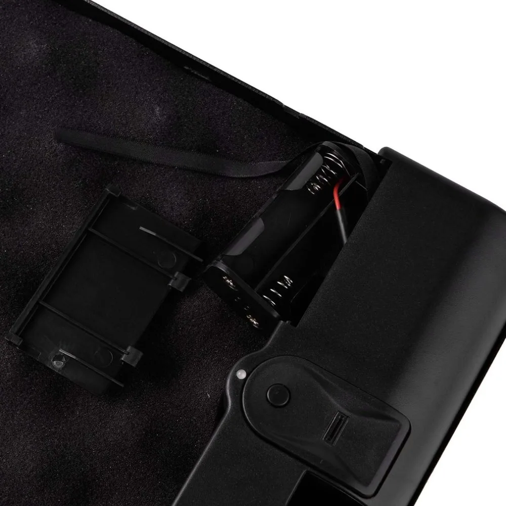 OS120B Портативный Пистолет коробка предотвращает появление царапин, отпечатков пальцев на & ключ блокировки 2-в-1 Сейф ценные бумаги коробка