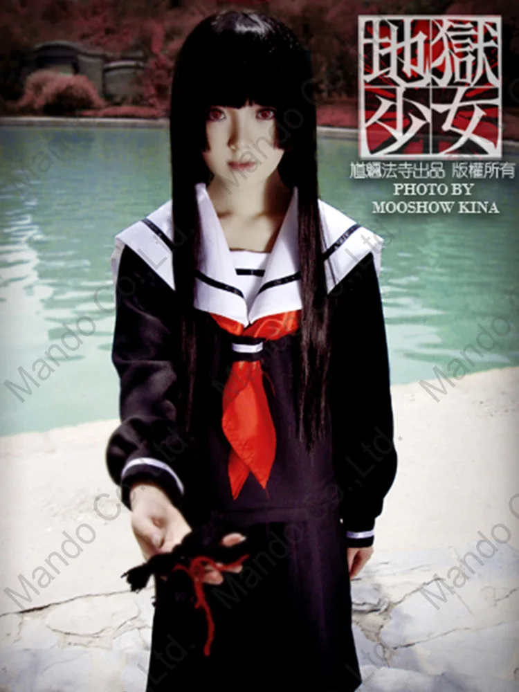 3 шт. Женский костюм для косплея с принтом аниме HELL GIRL|enma ai|cosplay costumecostume for women |