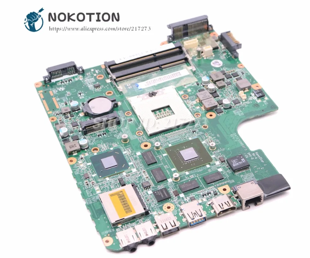NOKOTION A000074700 DATE5DMB8F0 материнская плата для ноутбука Toshiba Satellite L700 L745 HM65 DDR3 GT525M 1 Гб |