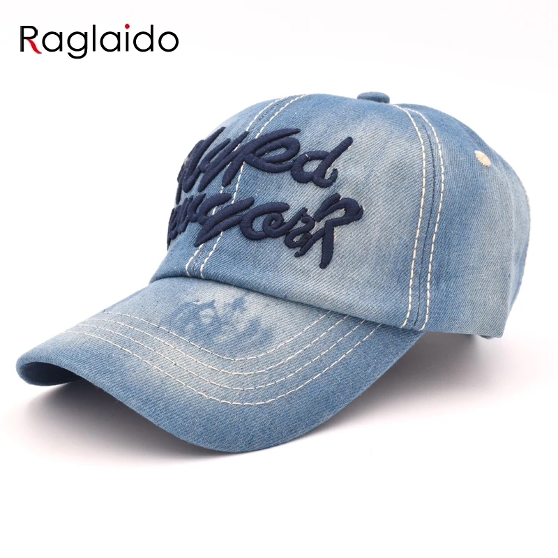 

Raglaido New arrival high quality snapback cap Demin baseball cap ean badge embroidery hat for men women boy girl LQJ01459