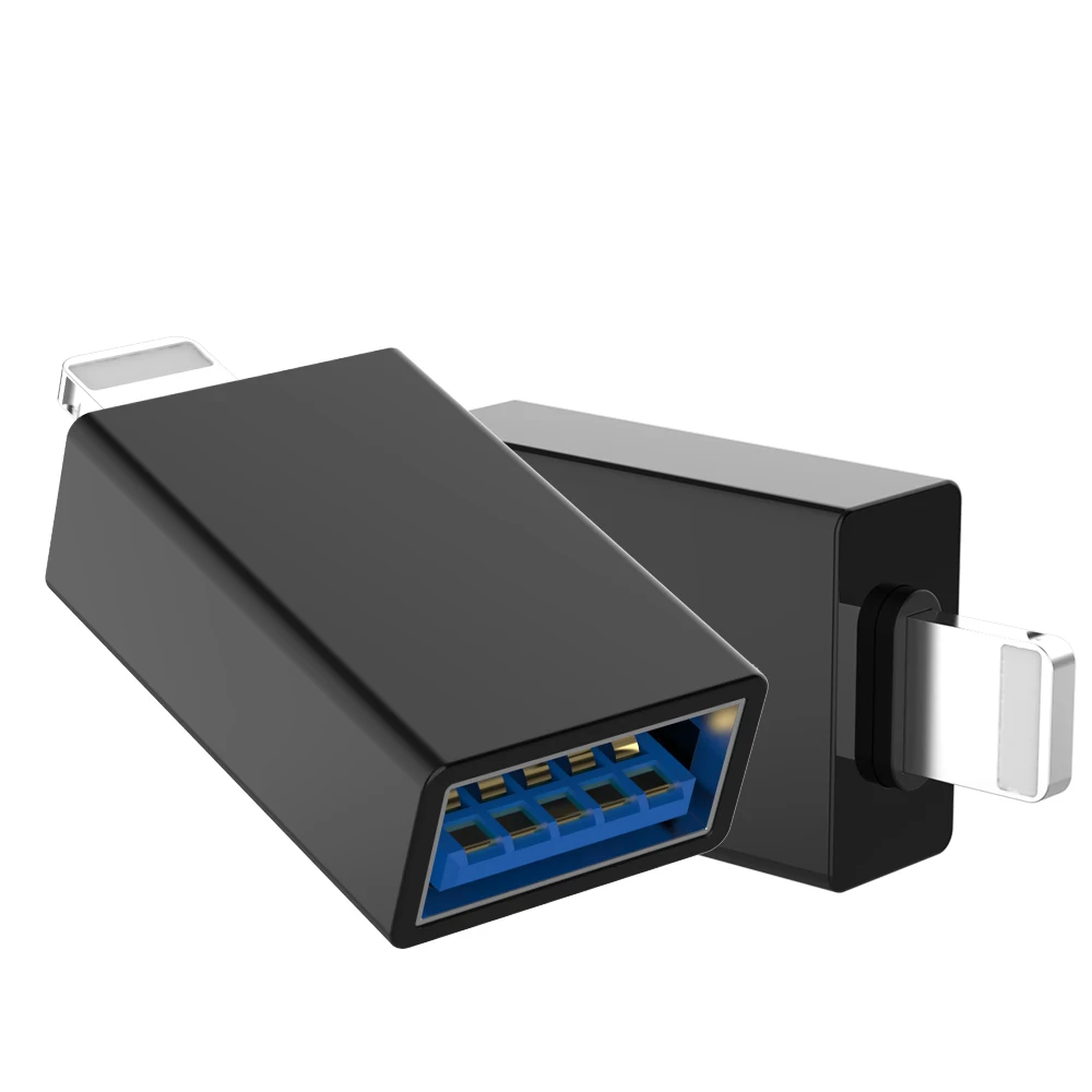 

8 Pin to USB OTG Adapter for iphone Mobile Phone otg Cable for iphone IOS10.2 below adapter for Mouse U Disk Flash Card Reader