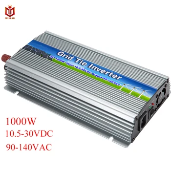

MAYLAR@ 1000W On Grid-connected Micro Inverter With MPPT Pure Sine Wave Inverter,Input 10.5-28VDC,Output 90-140VAC ,50Hz/60Hz