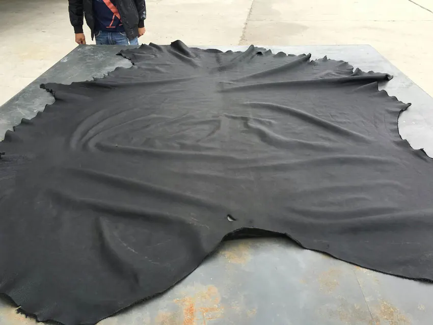 whole piece black Genuine cow skin leatherin Genuine Leather from Home