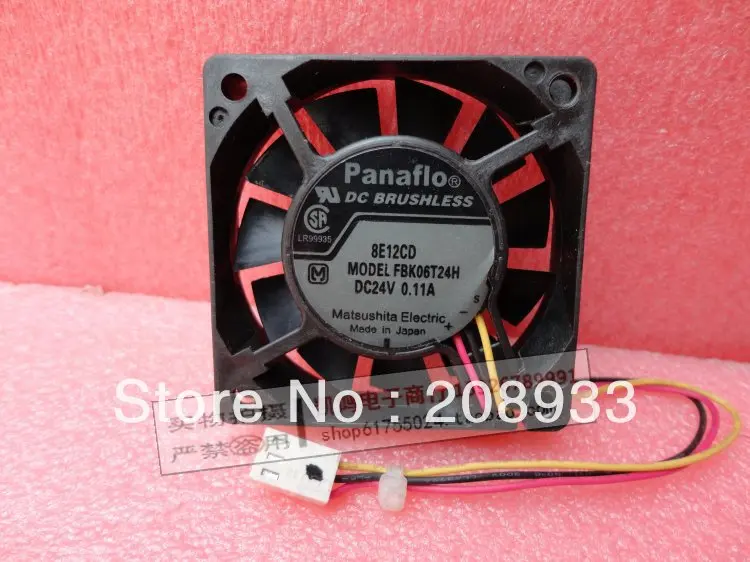 Для Panasonic panaflo FBK06T24H 6 см 6015 трехпроводный инвертор вентилятор 24В 0.11A + охлаждающий