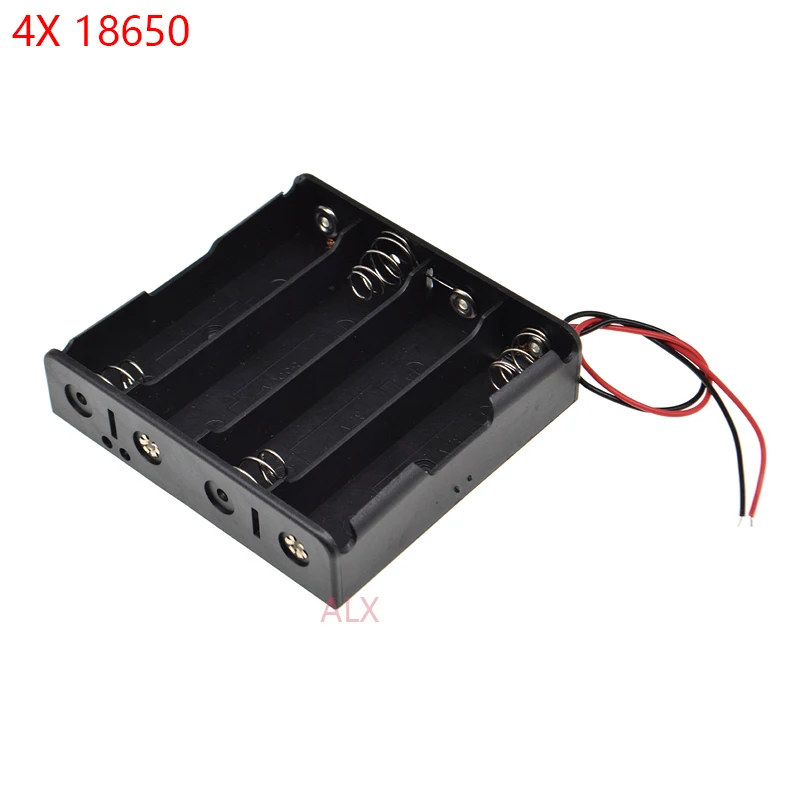 1 шт. держатель для батарей 1x2x3x4x18650 с проводом 3 7 В 4 чехол ящик хранения diy разъем