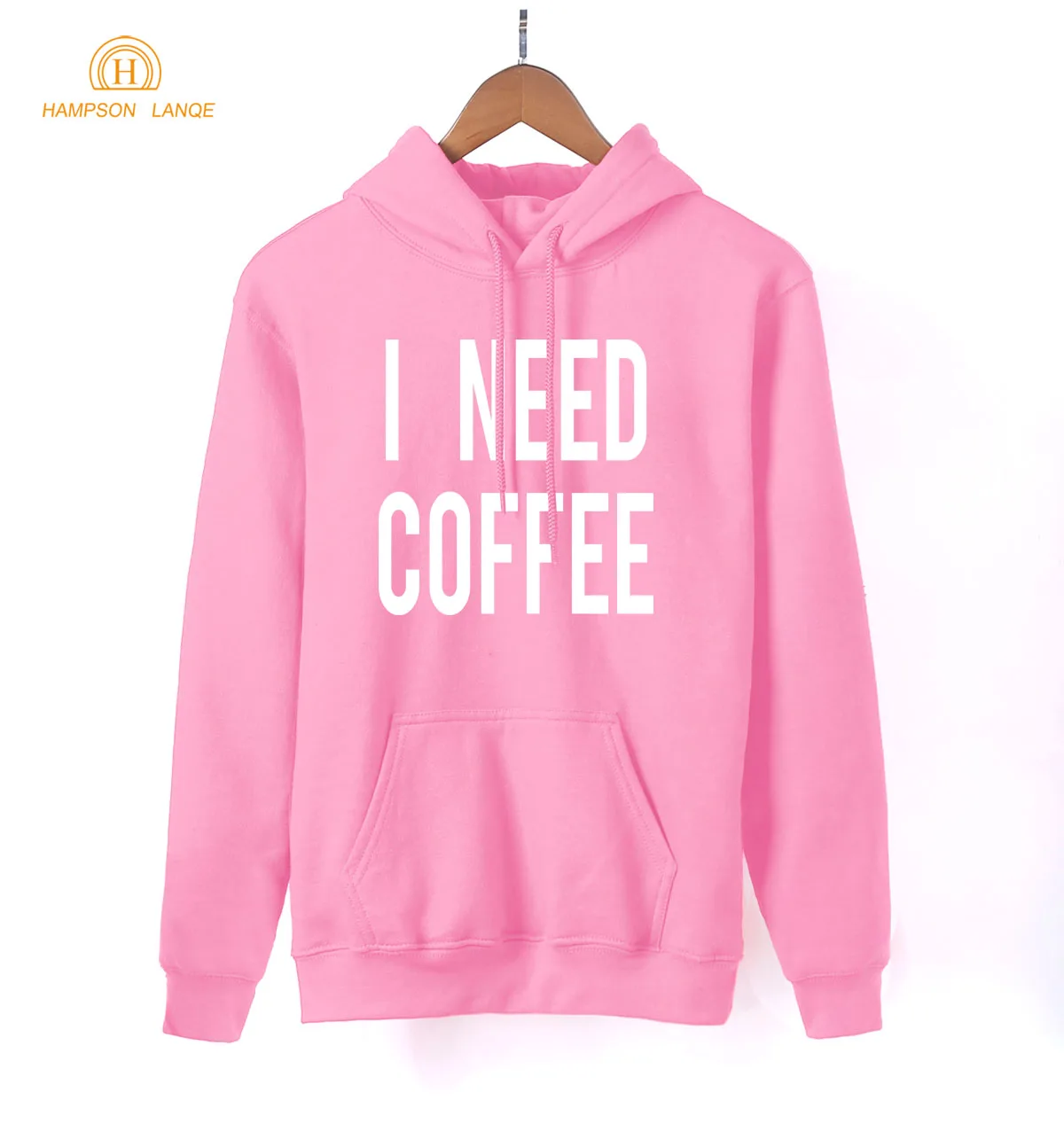Женские толстовки с капюшоном I Need Coffee черные белые серые розовые красные синие