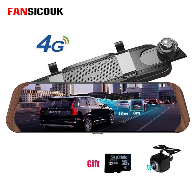 

10'' Screen 4G Android Car Dvr Dash Camera ADAS GPS Bluetooth WIFI FHD 1080P Remote Monitor Rearview Mirror Recorder M786
