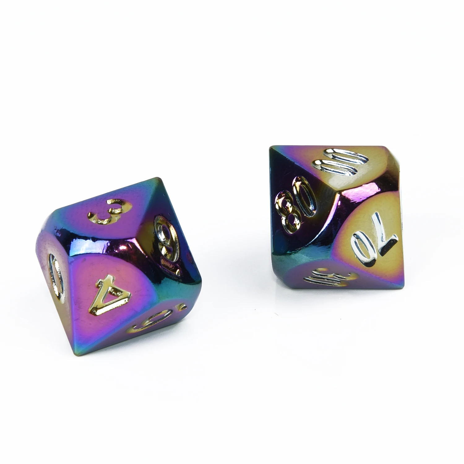 Многогранная игральная игра в кости с сумкой 7 шт./компл. Rainbow DND RPG Новогодняя Коллекция легкий вес