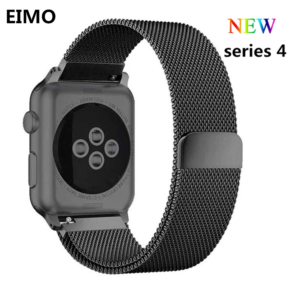 

Watchband For apple watch Milanese Loop band strap 4 44mm 40mm correa 42mm 38mm Stainless Steel Wrist bracelet iwatch 4/3/2/1