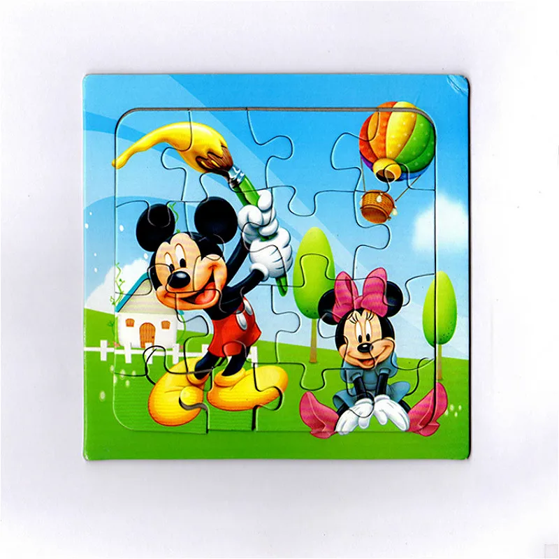 

9 Slice the Mouse Small Piece Puzzle Toy Children Animals and Vehicle Paper Puzzle Jigsaw Baby Educational Toys for Kids