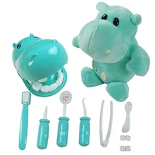 9 шт. дети ролевые игры стоматологический набор игрушек зубной контроль зубов Модель Набор Медицинский Набор Обучающие ролевые игры доктор игрушки