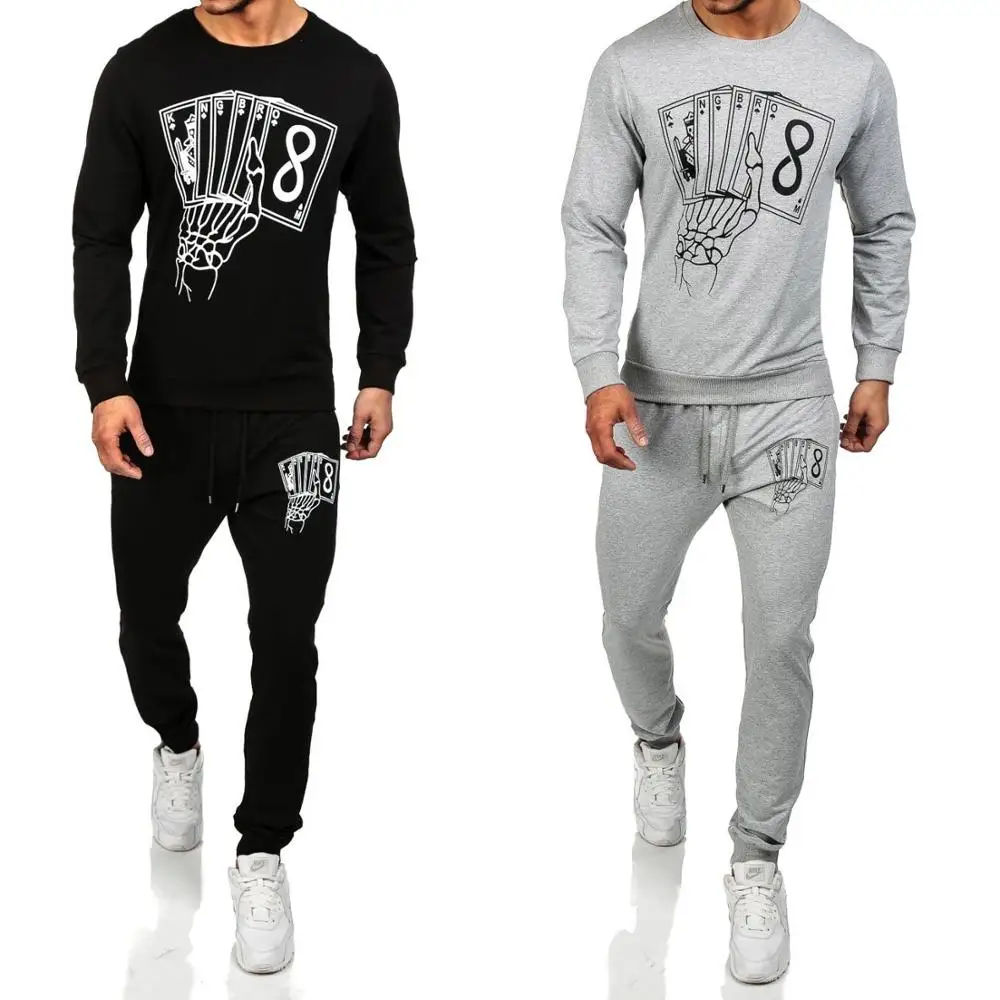 

ZOGAA 2019 Hot Sale Tracksuits Men Tracksuit Set Solid Sweat Suit Hoodies Sweatshirt Men Chandal Hombre Casual 2PC Set