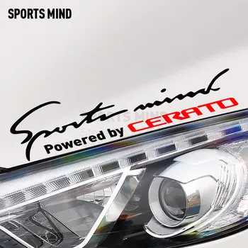 

2 Pieces Sports Mind Car Sticker On Car Lamp Eyebrow Car Styling For kia cerato k3 2006-2017 car accessories